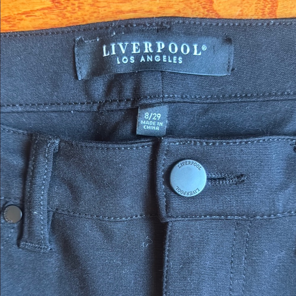 Liverpool Black Ankle Pants